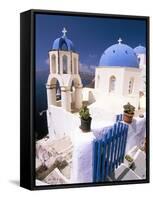 Oia (Ia), Island of Santorini (Thira), Cyclades Islands, Aegean, Greek Islands, Greece, Europe-Sergio Pitamitz-Framed Stretched Canvas