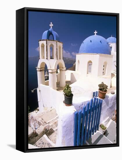 Oia (Ia), Island of Santorini (Thira), Cyclades Islands, Aegean, Greek Islands, Greece, Europe-Sergio Pitamitz-Framed Stretched Canvas