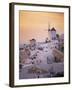 Oia (Ia) Village and Windmill, Santorini, Cyclades, Greek Islands, Greece, Europe-null-Framed Photographic Print