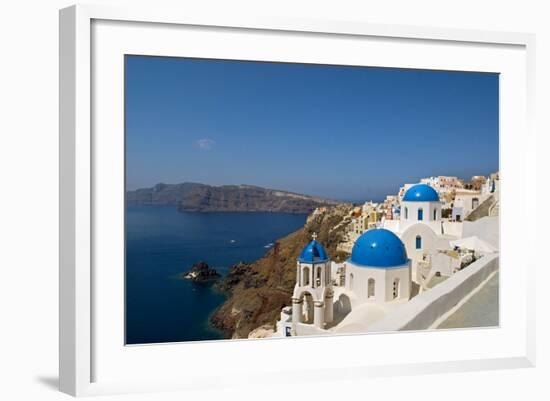 Oia on the Island of Santorini, Greece-David Noyes-Framed Photographic Print