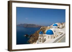 Oia on the Island of Santorini, Greece-David Noyes-Framed Photographic Print
