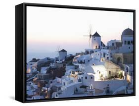 Oia, Santorini, Cyclades, Greek Islands, Greece, Europe-Angelo Cavalli-Framed Stretched Canvas