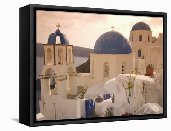 Oia, Santorini, Cyclades, Greek Islands, Greece, Europe-Angelo Cavalli-Framed Stretched Canvas