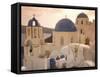 Oia, Santorini, Cyclades, Greek Islands, Greece, Europe-Angelo Cavalli-Framed Stretched Canvas