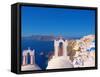 Oia, Santorini, Cyclades, Greek Islands, Greece, Europe-Sakis Papadopoulos-Framed Stretched Canvas