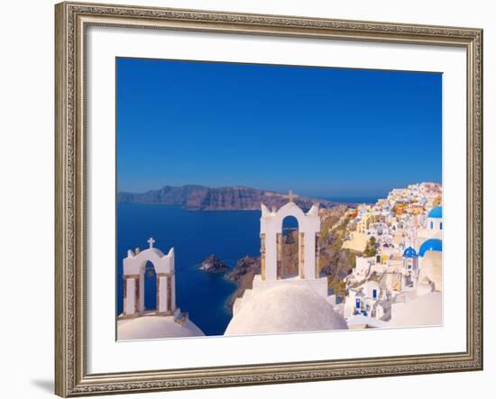 Oia, Santorini, Cyclades, Greek Islands, Greece, Europe-Sakis Papadopoulos-Framed Photographic Print