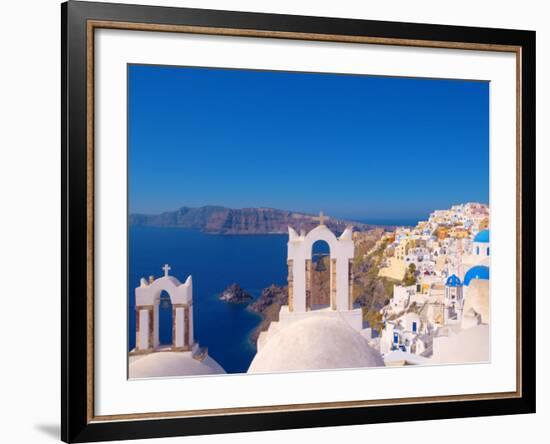 Oia, Santorini, Cyclades, Greek Islands, Greece, Europe-Sakis Papadopoulos-Framed Photographic Print