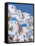 Oia, Santorini, Cyclades, Greek Islands, Greece, Europe-Sakis Papadopoulos-Framed Stretched Canvas