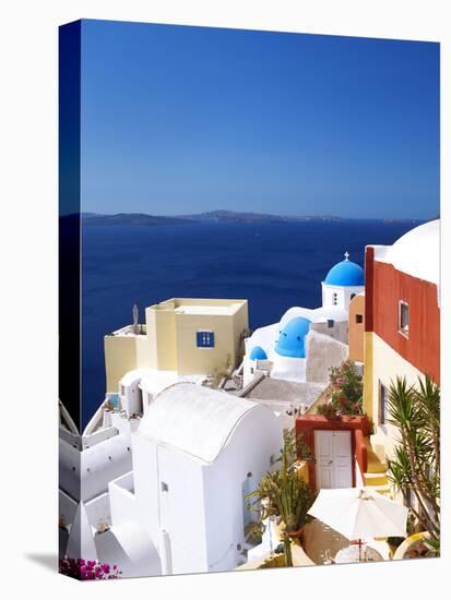 Oia, Santorini, Cyclades, Greek Islands, Greece, Europe-Sakis Papadopoulos-Stretched Canvas