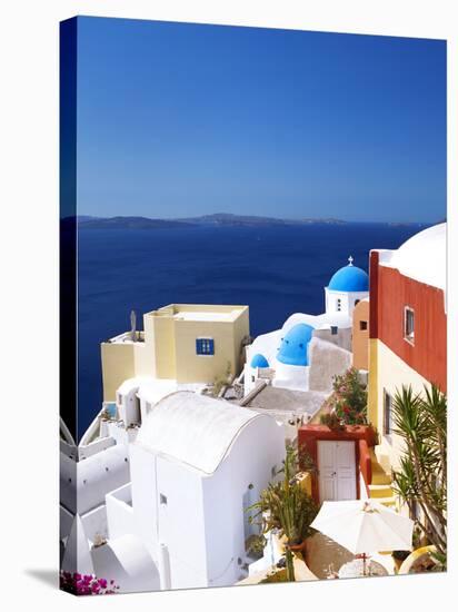 Oia, Santorini, Cyclades, Greek Islands, Greece, Europe-Sakis Papadopoulos-Stretched Canvas