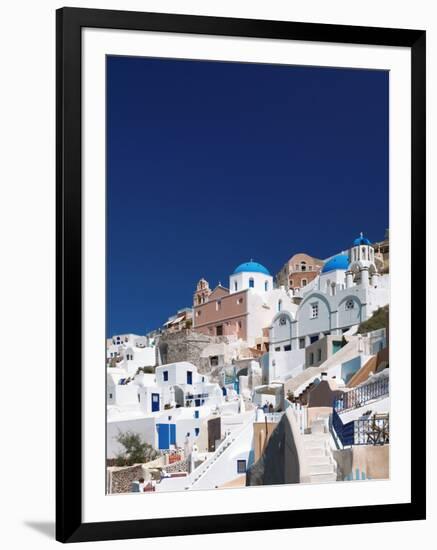 Oia, Santorini, Cyclades, Greek Islands, Greece, Europe-Sakis Papadopoulos-Framed Photographic Print