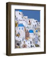 Oia, Santorini, Cyclades, Greek Islands, Greece, Europe-Sakis Papadopoulos-Framed Photographic Print