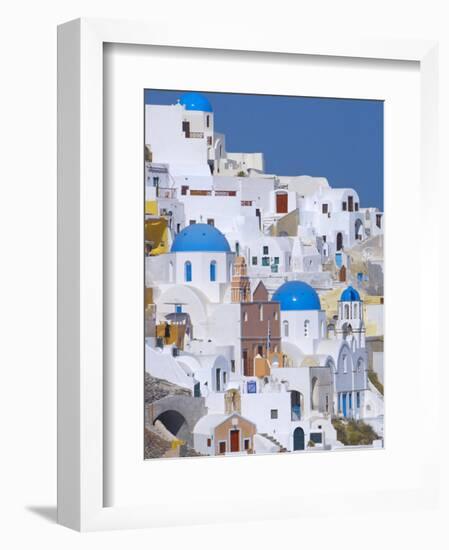 Oia, Santorini, Cyclades, Greek Islands, Greece, Europe-Sakis Papadopoulos-Framed Photographic Print