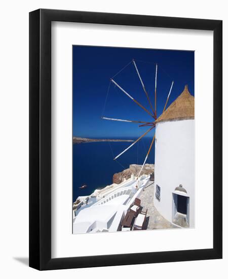 Oia, Santorini, Cyclades, Greek Islands, Greece, Europe-Sakis Papadopoulos-Framed Premium Photographic Print