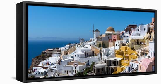 Oia, Santorini, Cyclades, Greek Islands, Greece, Europe-Karen Deakin-Framed Stretched Canvas