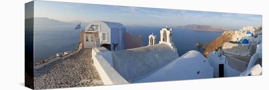 Oia, Santorini, Cyclades Islands, Greece-Peter Adams-Stretched Canvas