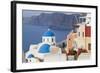 Oia, Santorini, Cyclades Islands, Greece-Peter Adams-Framed Photographic Print