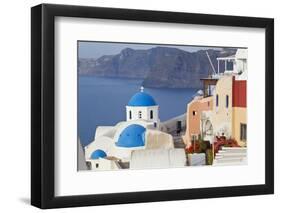 Oia, Santorini, Cyclades Islands, Greece-Peter Adams-Framed Photographic Print