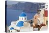 Oia, Santorini, Cyclades Islands, Greece-Peter Adams-Stretched Canvas