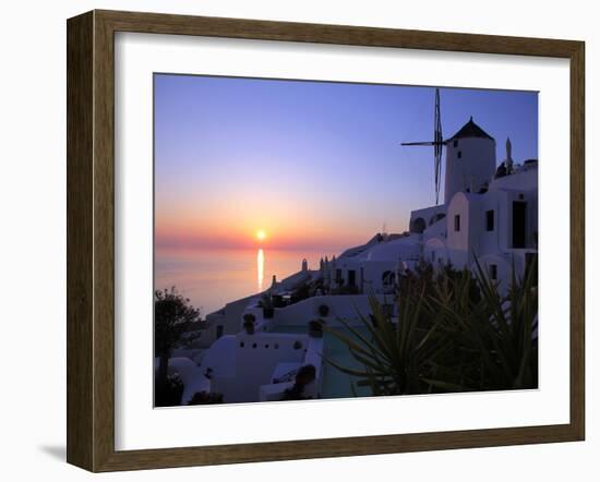 Oia, Santorini, Cyclades Islands, Greek Islands, Greece, Europe-Hans Peter Merten-Framed Photographic Print