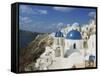 Oia, Santorini, Cyclades Islands, Greek Islands, Greece-Hans Peter Merten-Framed Stretched Canvas