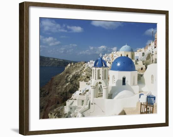 Oia, Santorini, Cyclades Islands, Greek Islands, Greece-Hans Peter Merten-Framed Photographic Print