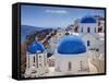 Oia, Santorini, Greece-Adam Jones-Framed Stretched Canvas