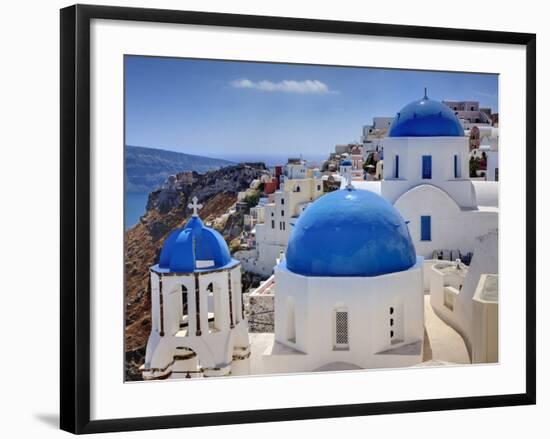 Oia, Santorini, Greece-Adam Jones-Framed Photographic Print