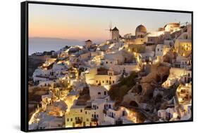 Oia,Santorini, Kyclades,South Aegean, Greece,Europe-Christian Heeb-Framed Stretched Canvas