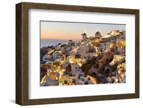 Oia,Santorini, Kyclades,South Aegean, Greece,Europe-Christian Heeb-Framed Photographic Print