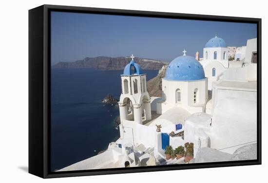 Oia, Santorini (Thira), Cyclades, Greek Islands, Greece, Europe-Angelo Cavalli-Framed Stretched Canvas