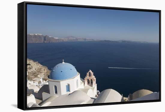 Oia, Santorini (Thira), Cyclades, Greek Islands, Greece, Europe-Angelo Cavalli-Framed Stretched Canvas