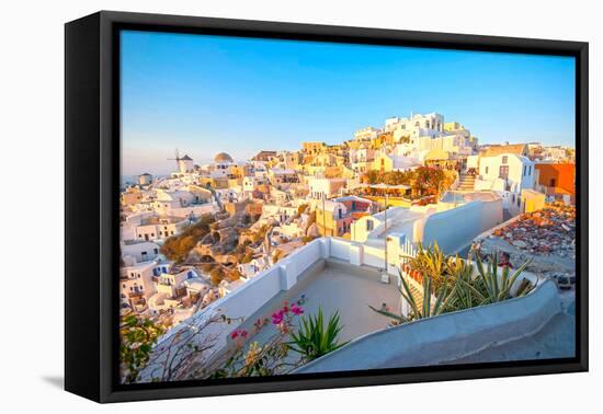 Oia Santorini-Little_Desire-Framed Stretched Canvas