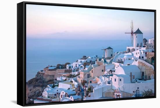 Oia Santorini-Little_Desire-Framed Stretched Canvas