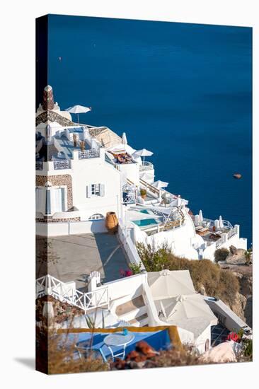 Oia Santorini-Little_Desire-Stretched Canvas