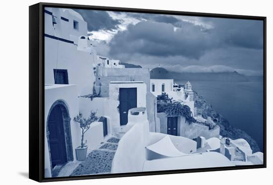 Oia, Santorini.-rudi1976-Framed Stretched Canvas