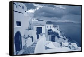 Oia, Santorini.-rudi1976-Framed Stretched Canvas