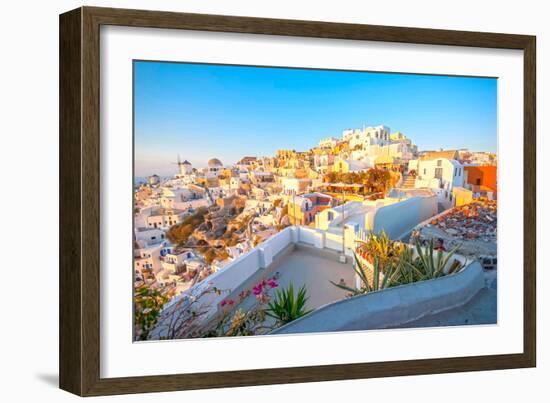 Oia Santorini-Little_Desire-Framed Photographic Print