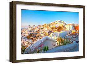 Oia Santorini-Little_Desire-Framed Photographic Print