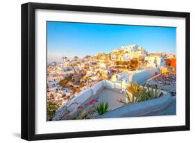 Oia Santorini-Little_Desire-Framed Photographic Print