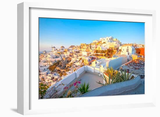 Oia Santorini-Little_Desire-Framed Photographic Print