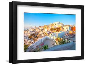 Oia Santorini-Little_Desire-Framed Photographic Print