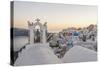 Oia, View of the Village-Guido Cozzi-Stretched Canvas