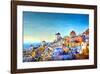 Oia village Santorini Greece-null-Framed Art Print