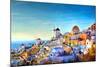 Oia village Santorini Greece-null-Mounted Art Print