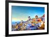 Oia village Santorini Greece-null-Framed Art Print