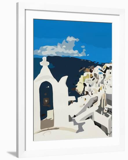 Oia Vista Prima-BethAnn Lawson-Framed Art Print