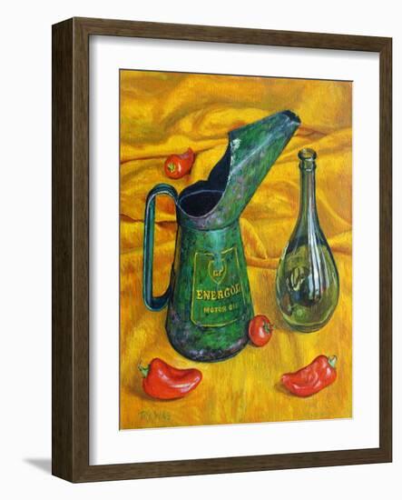Oil Can with Red , 2017-Tilly Willis-Framed Giclee Print