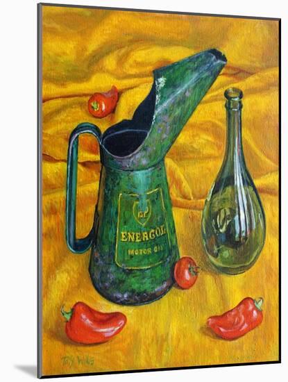 Oil Can with Red , 2017-Tilly Willis-Mounted Giclee Print