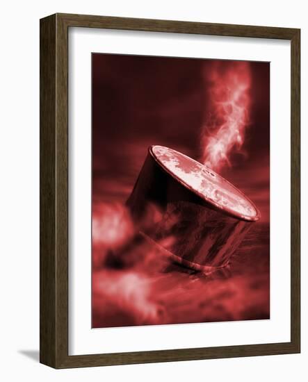 Oil Crisis, Conceptual Artwork-Victor Habbick-Framed Photographic Print